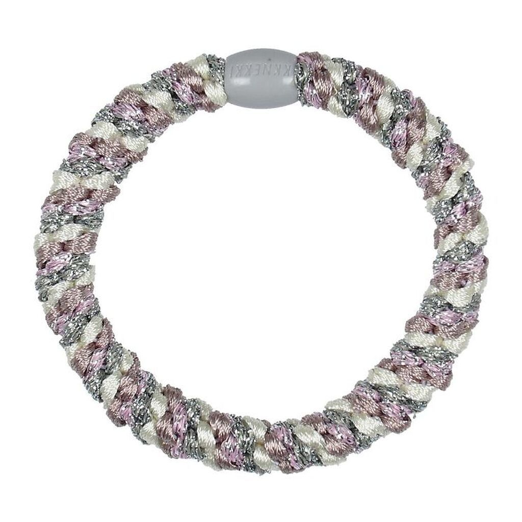 Kknekki Hårelastik - Pastel/Sølvglimmer