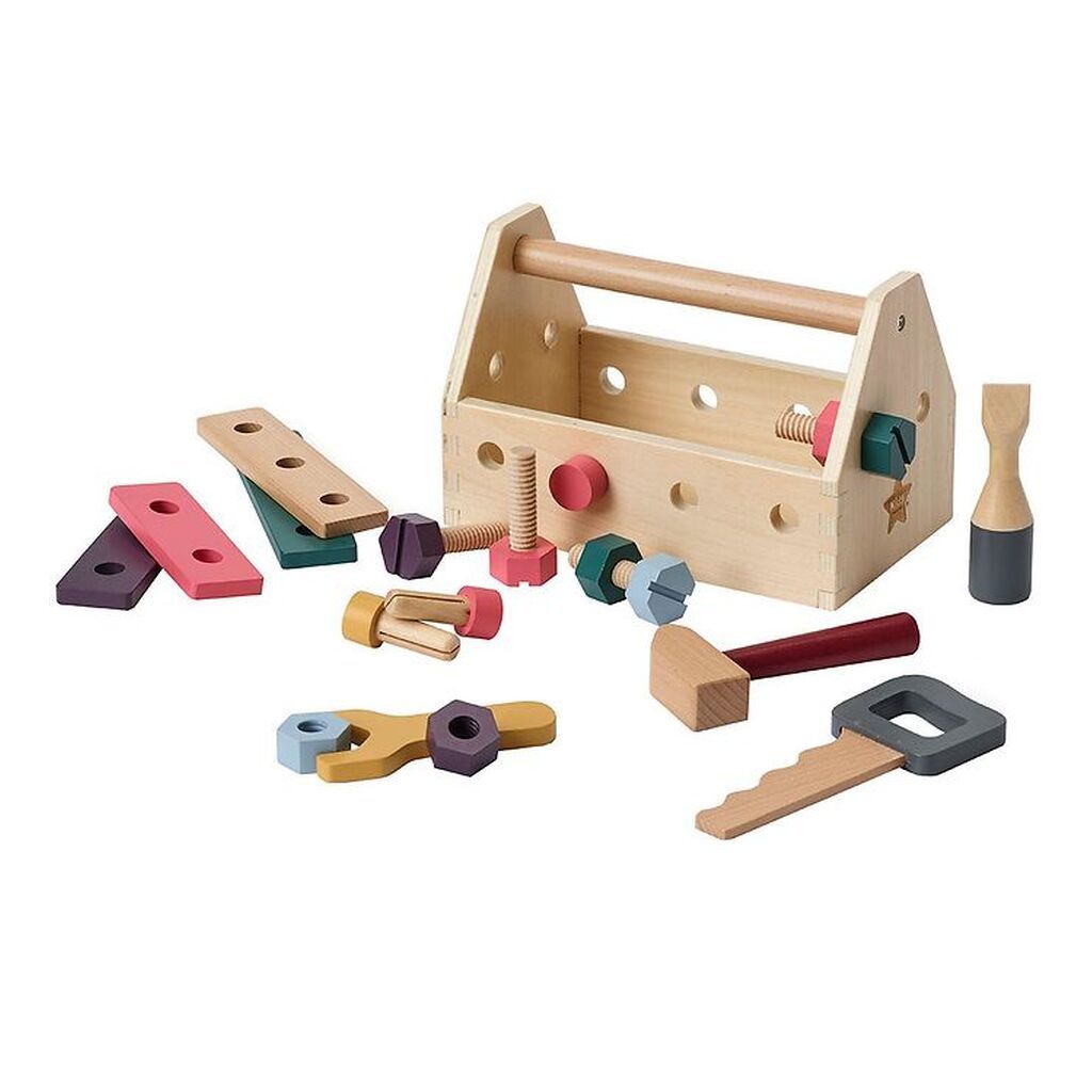 Kids Concept Trælegetøj - Værktøjskasse - Træ