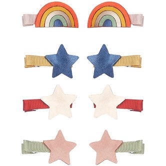 Mimi & Lula Hårspænder - 8-pak - 3 cm - Mini Over The Rainbow Su