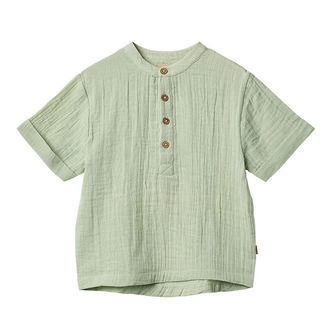 Wheat Skjorte - Musselin - Svend - Soft Mint