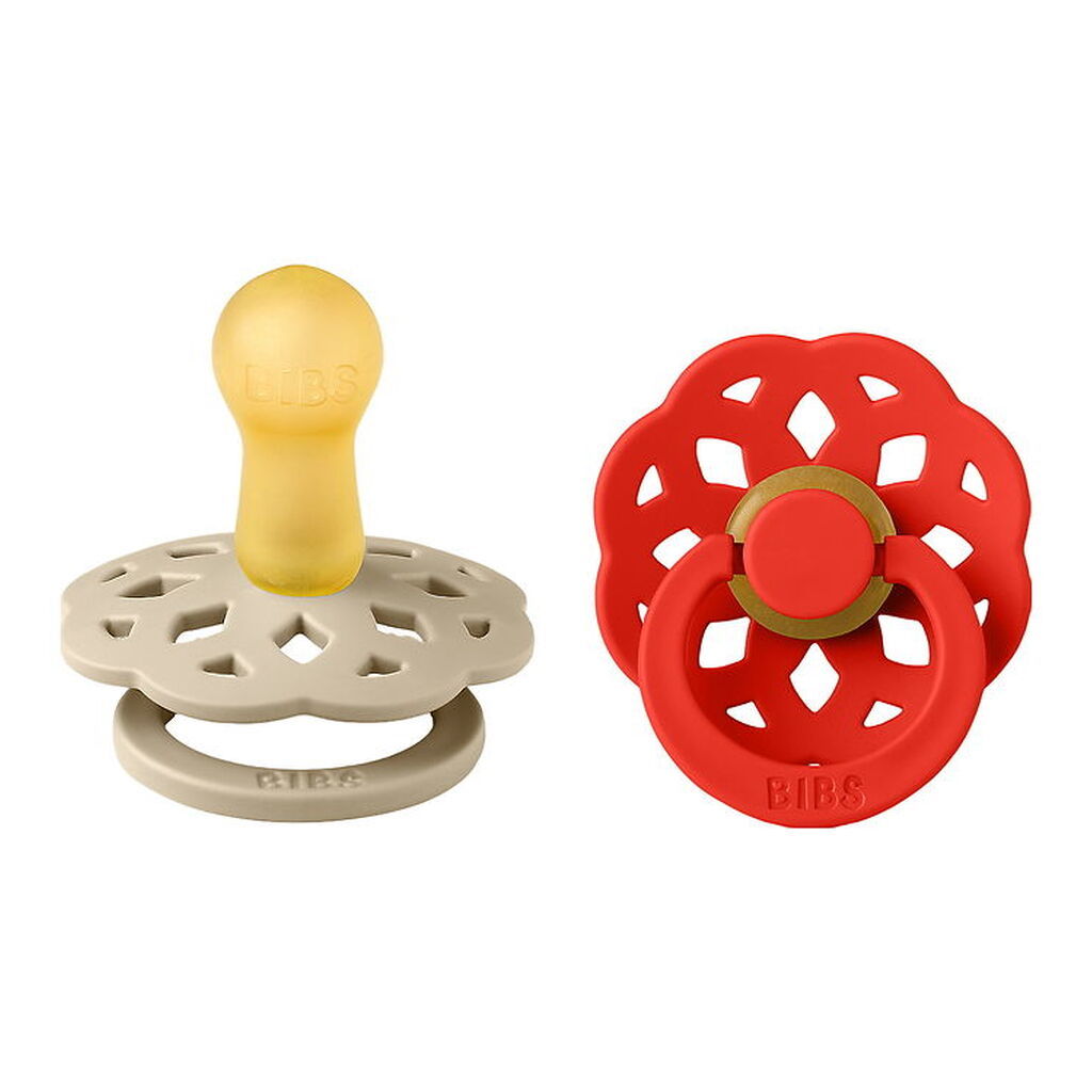 BIBS Boheme Sutter - Str. 1 - 2-pak - Rund - Vanilla/Candy Apple