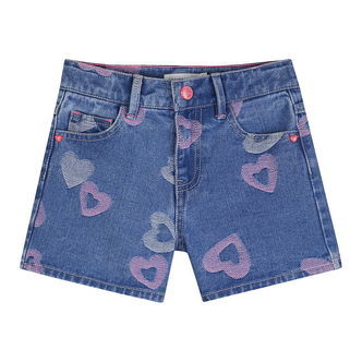 Billieblush Shorts - Denim - Denim Blue m. Hjerter