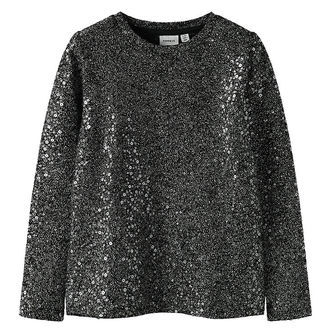 Name It Bluse - NkfSura - Sort m. Glimmer