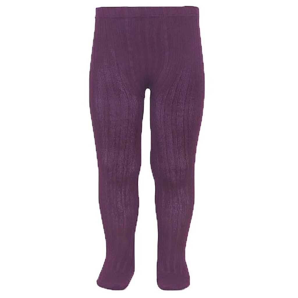 Condor Strømpebukser - Rib - Bordeaux