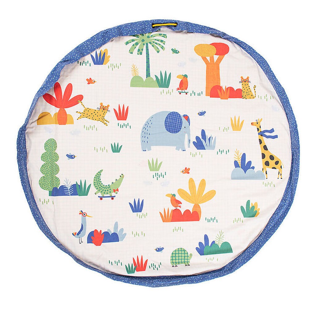Play&Go x Moulin Roty Legetøjstæppe - Ø140 cm - Les Toupitis
