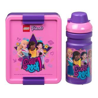 LEGOÂ® Storage Madkasse/Drikkedunk - Friends - Lilla/Rosa