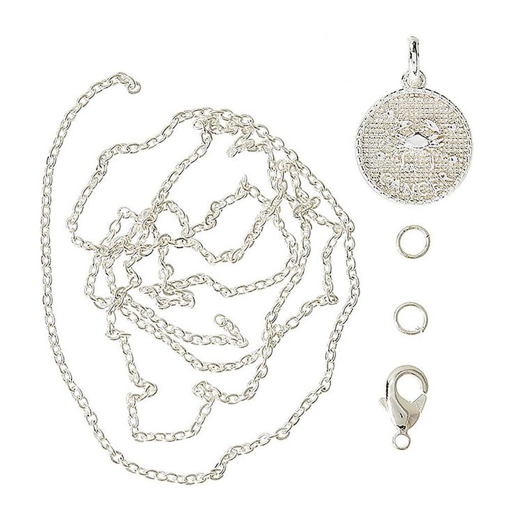 Me&My BOX Halskæde m. Stjernetegn - Krebs - Sølvbelagt