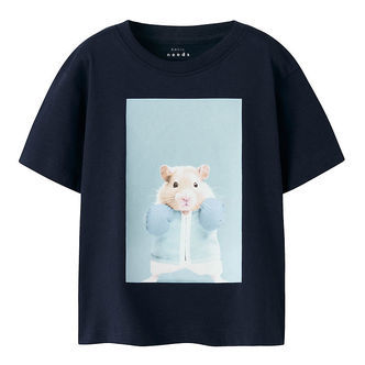 Name It T-shirt - NmmVoto - Navy Blue/Boxing Hamster