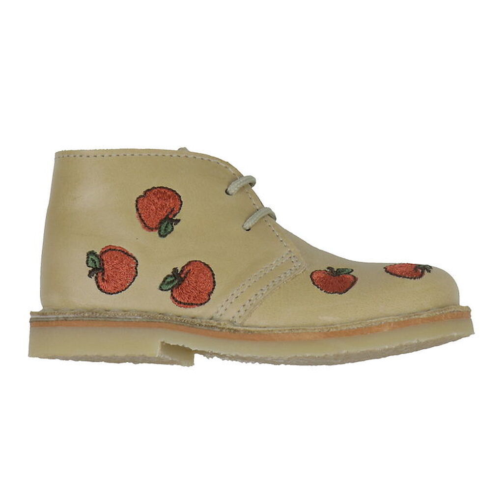 Pom Pom Sko - Dessert Lace - Dark Camel