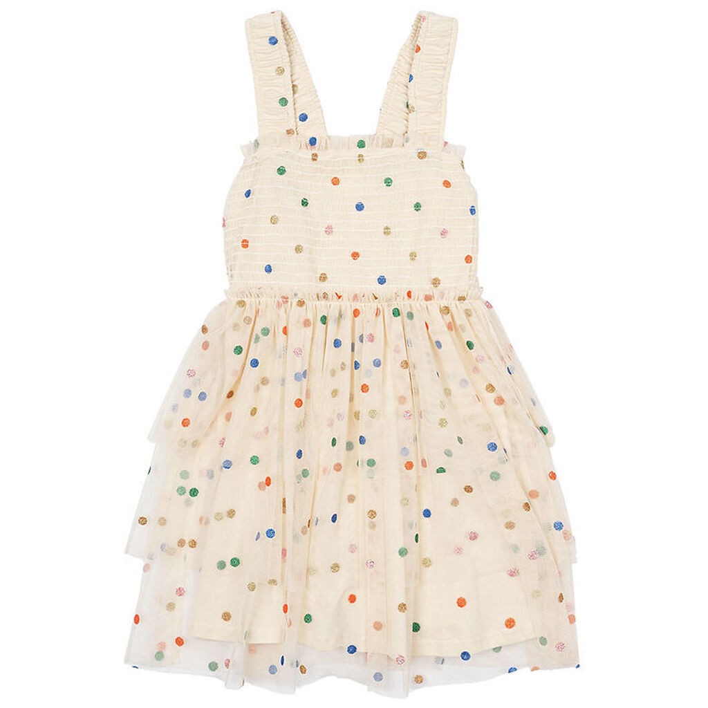 The New Kjole - TnNaria - Tyl - White Swan/Prikker