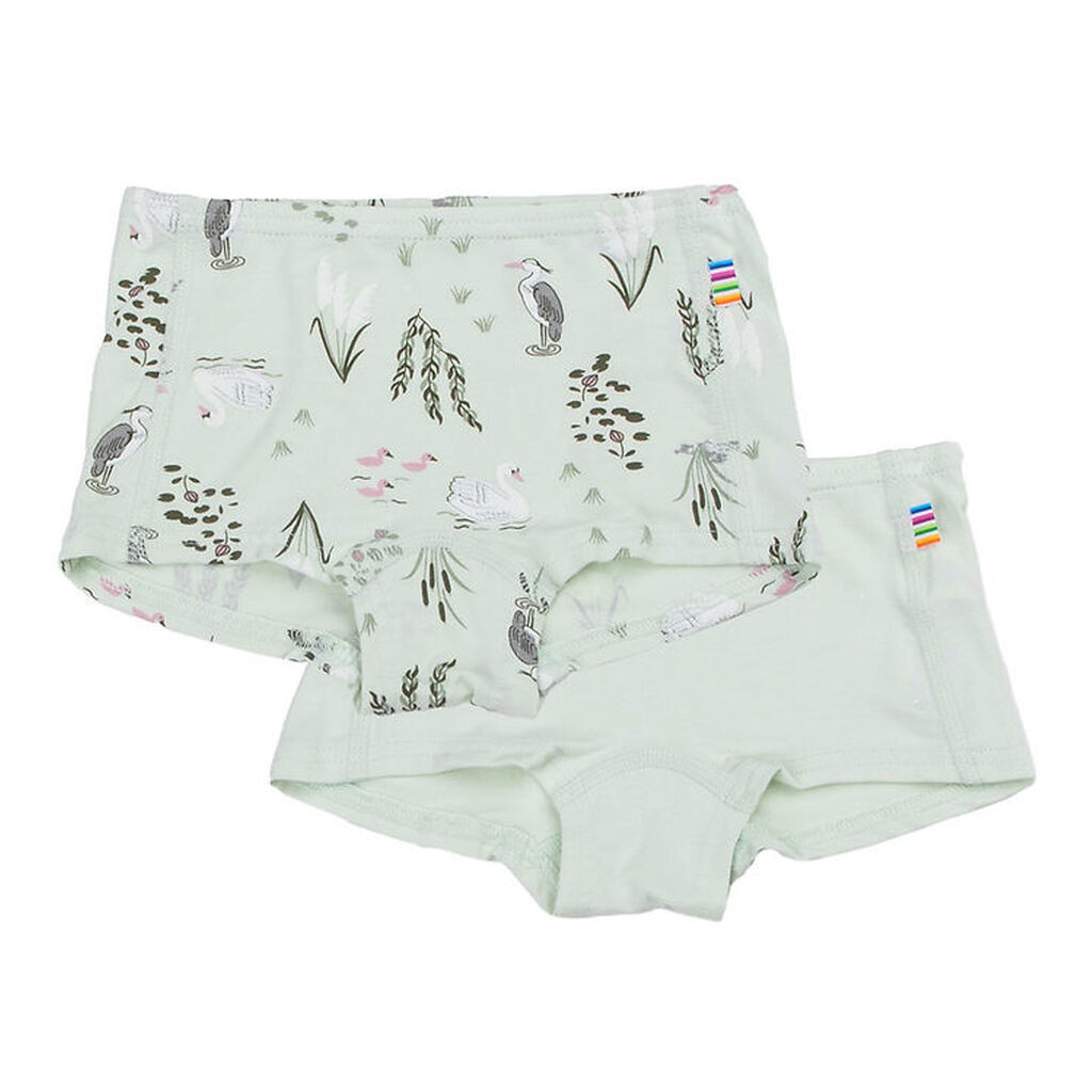 Joha Hipster - 2-pak - Viskose/Bambus - Mynte m. Svane