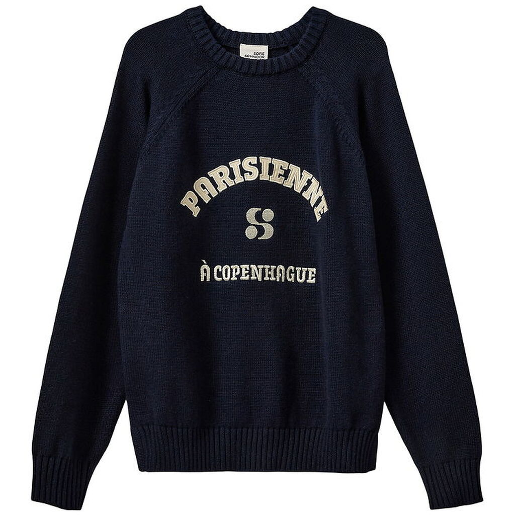 Sofie Schnoor Bluse - Strik - ParisienneSY - Navy Blue