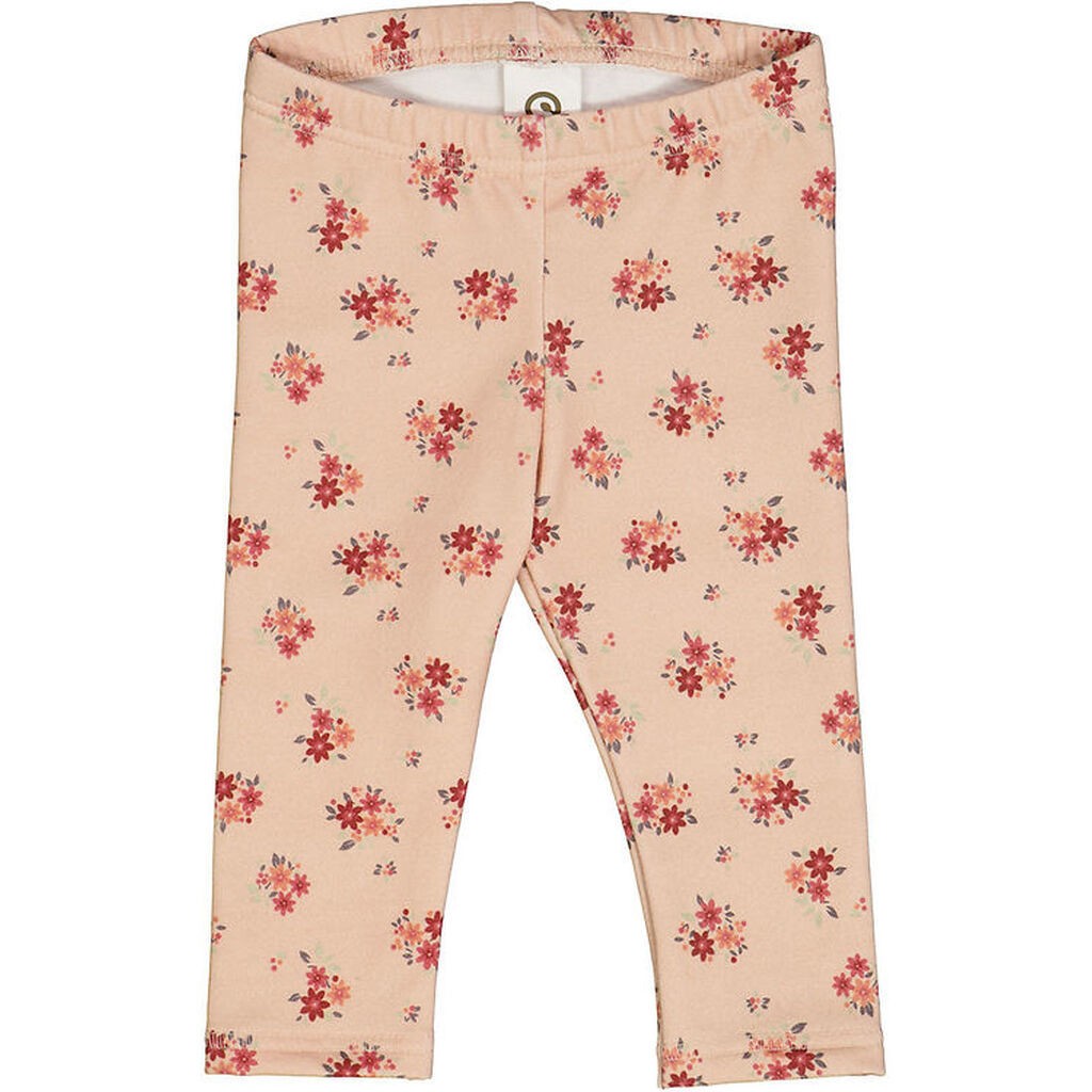 Müsli leggings - Dahlia - Rose Sugar m. Blomster