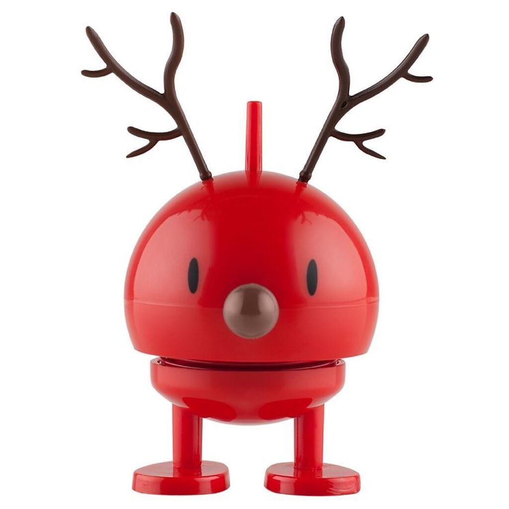 Hoptimist Baby Bumble Rensdyr - Lyn - 10 cm - Rød