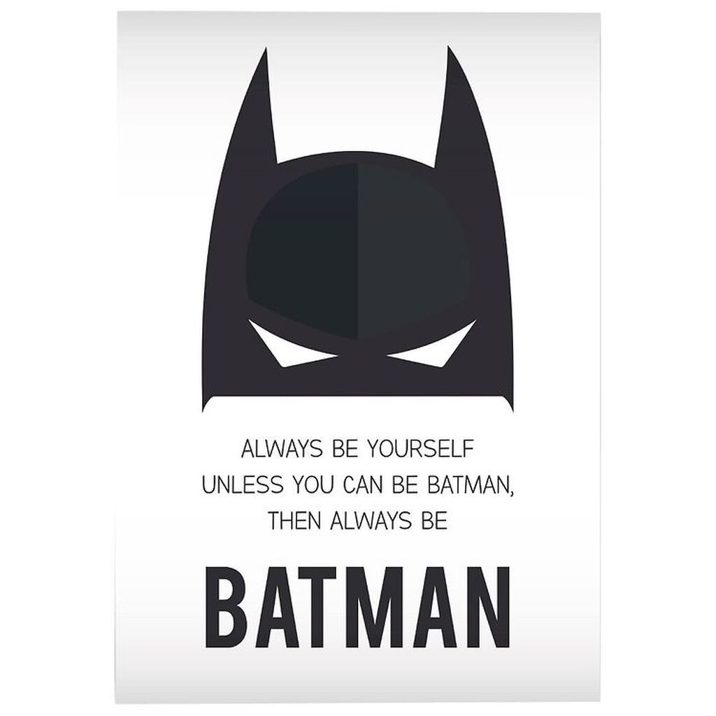 Citatplakat Plakat - A3 - Always Be Batman