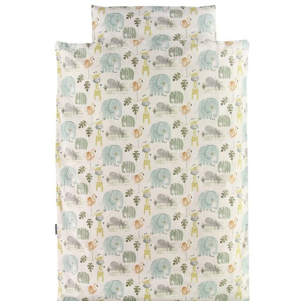 Nørgaard Madsens Sengetøj - Baby - Beige m. Dyr