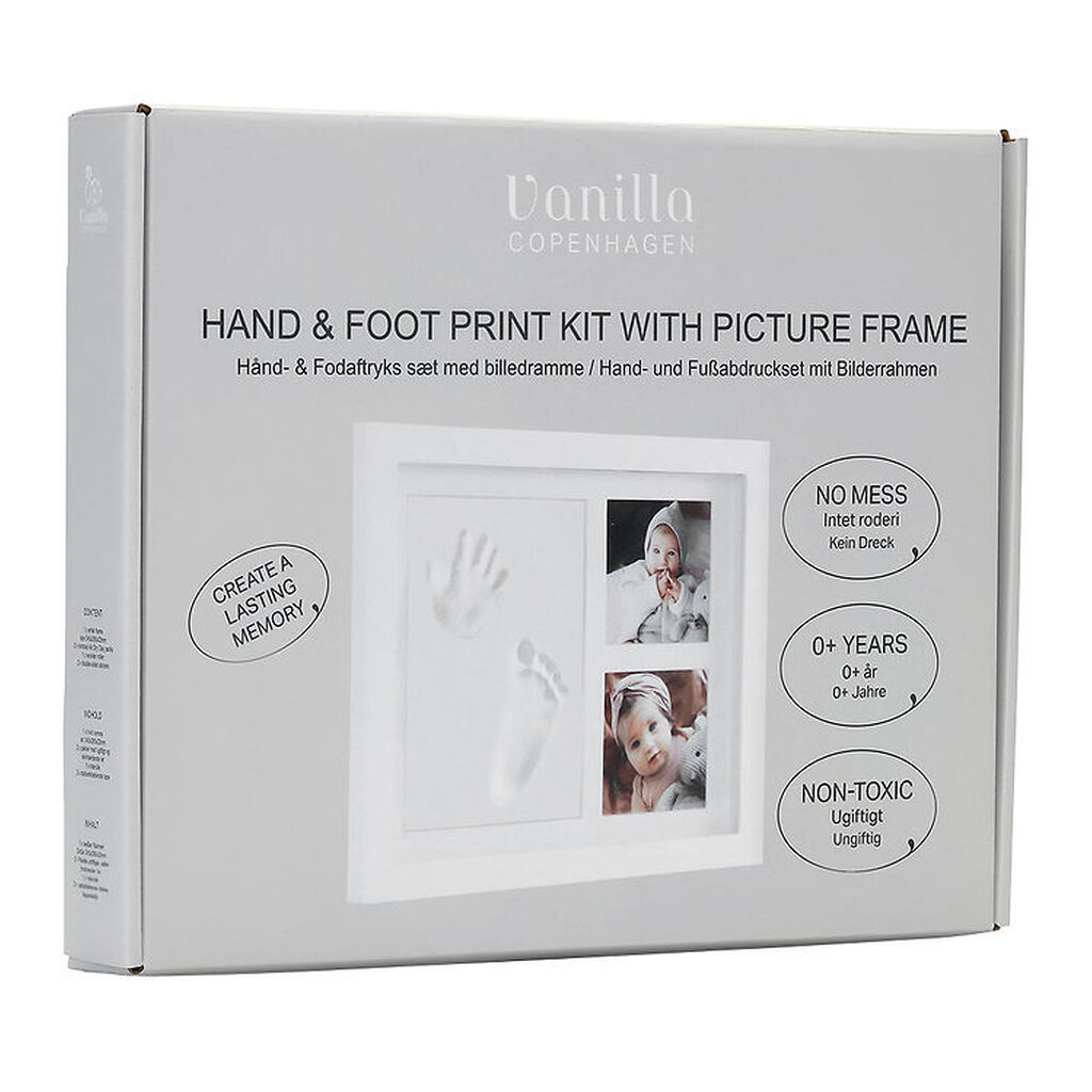 Vanilla Copenhagen Hånd- og Fodaftryk Sæt m. Billedramme