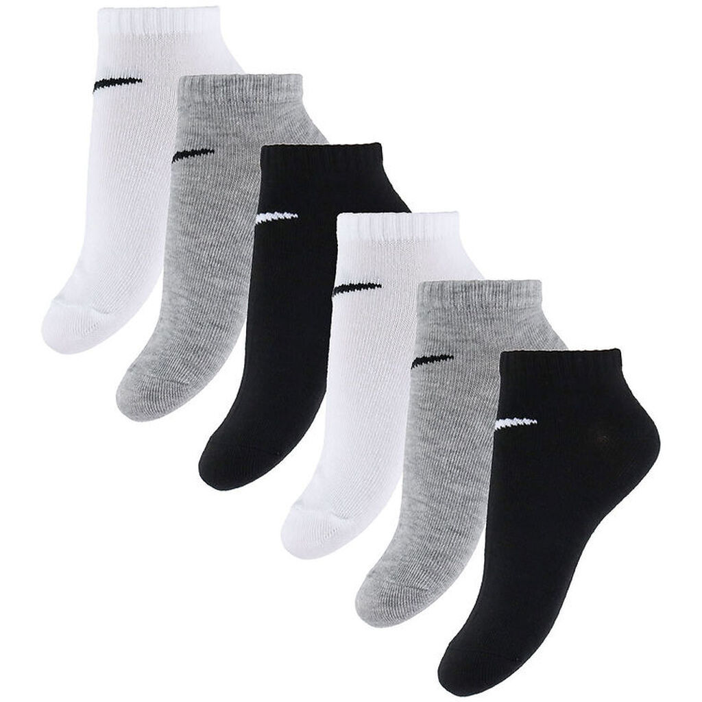 Nike Ankeltrømper - No Show - 6-pak - Hvid/Sort/Grå