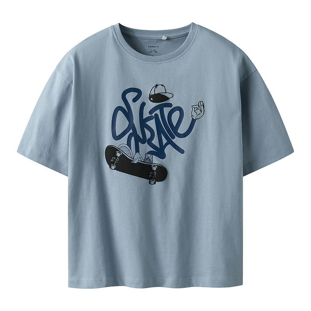 Name It T-shirt - NkmLeroy - Dusty Blue