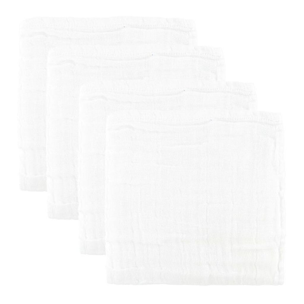 Pippi 4-pak Stofbleer - 65x65 cm - Hvid