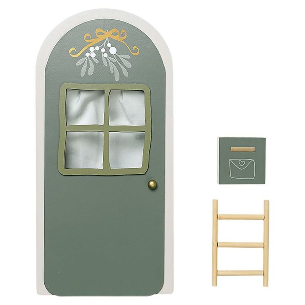 Fabelab Nissedør - Elf Door - Green With Light
