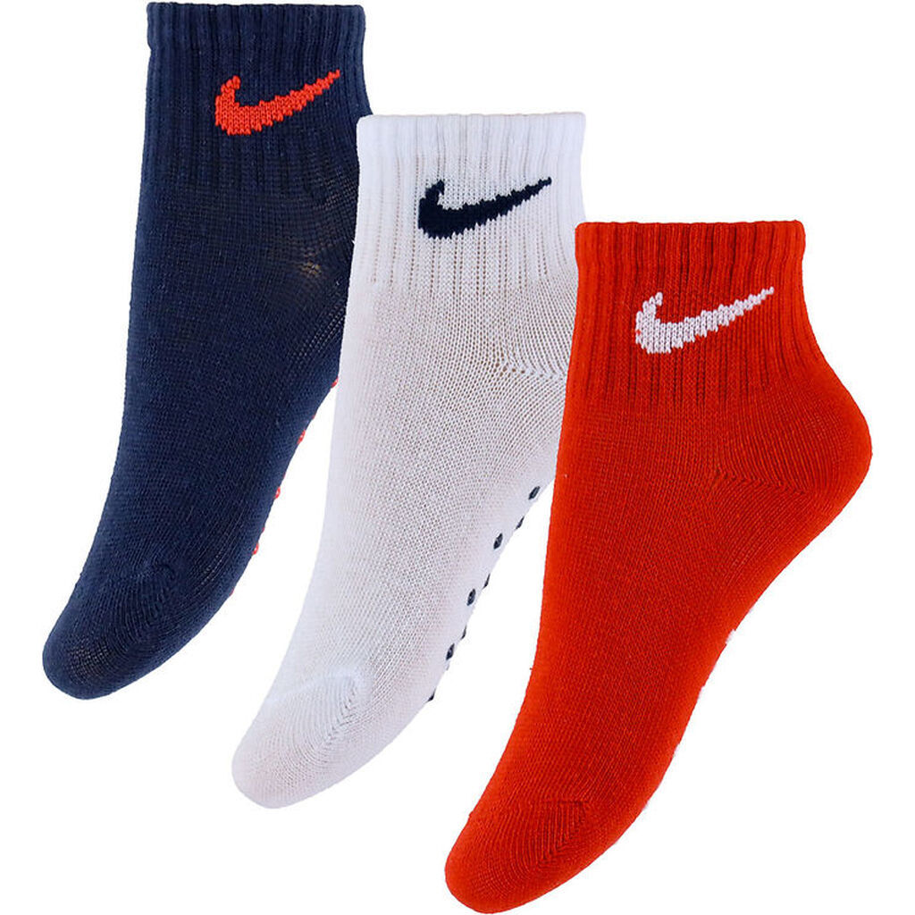 Nike Strømper - 3-pak - Non-Slip - University Red/Navy/Hvid
