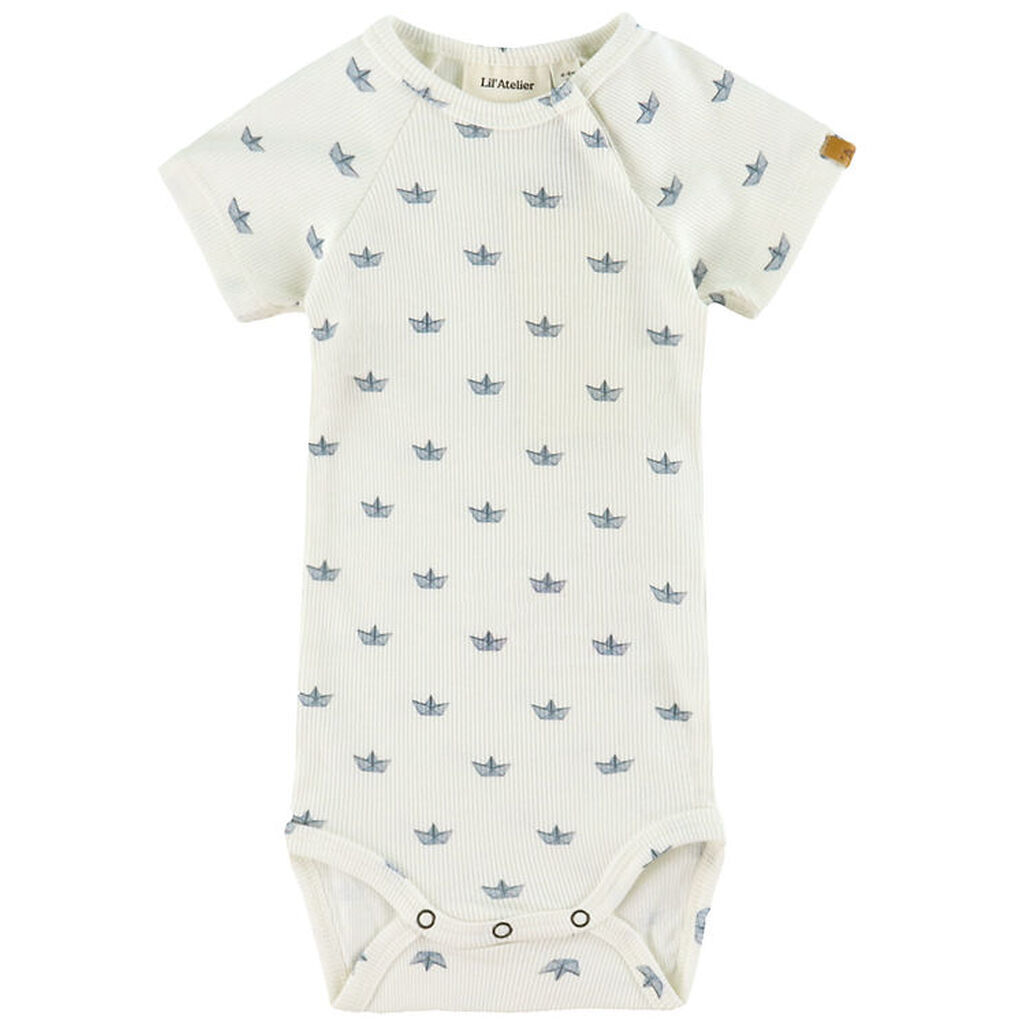 Lil Atelier Body k/æ - Rib - NbmLavo - Coconut Milk/Paper Boat