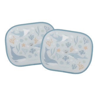 Little Dutch Solskærm til Bil - 2-Pak - 36x44 cm - Ocean Dreams