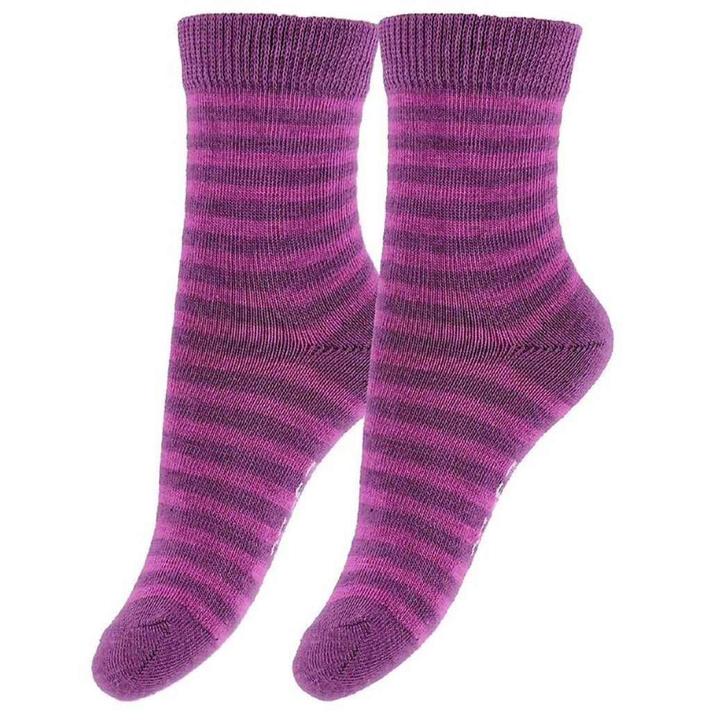 Fuzzies Strømper - 2-Pak - Cerisestribet