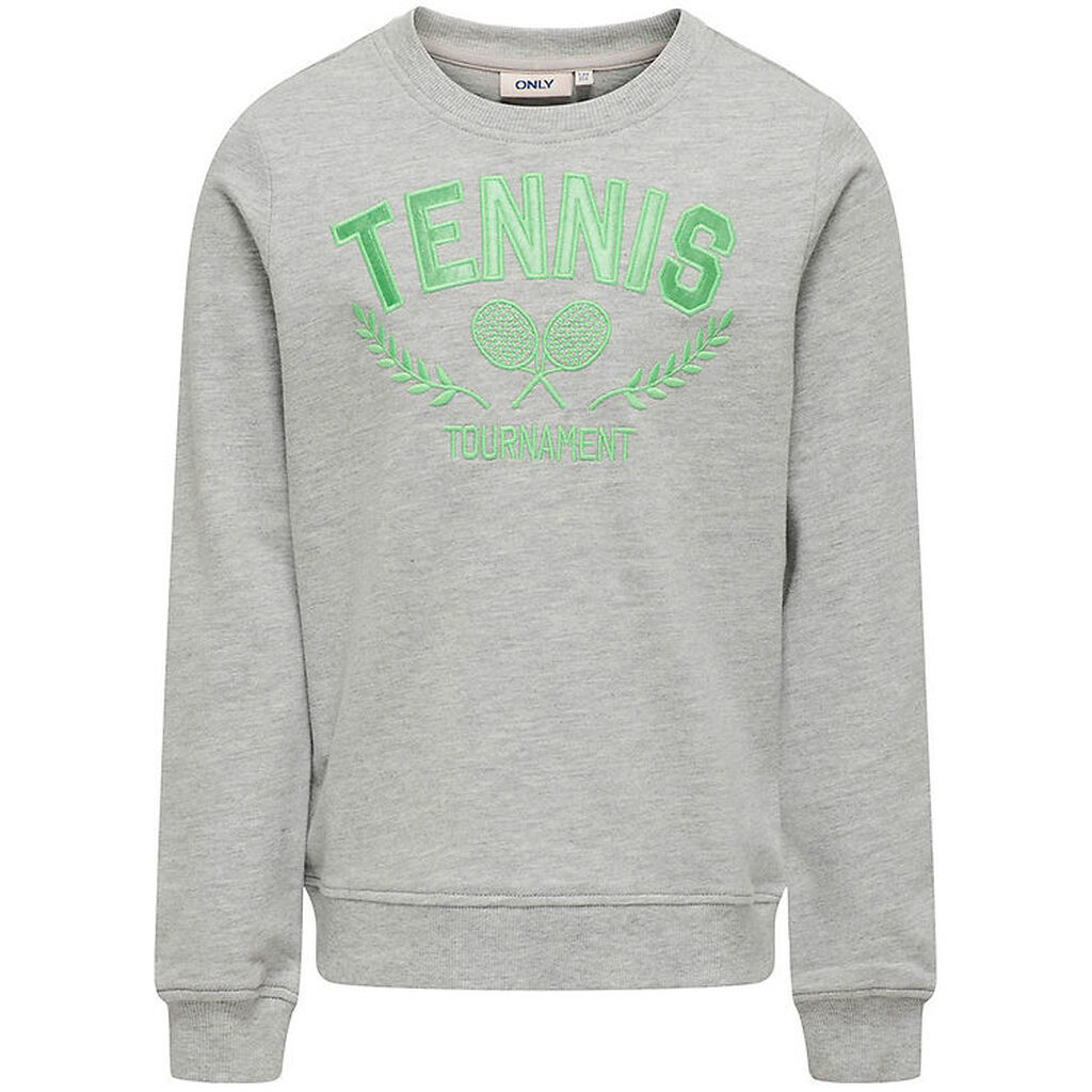 Kids Only Sweatshirt - KogVilla - Light Grey Melange/Tennis