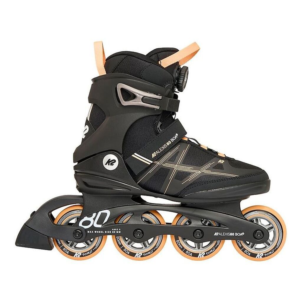 K2 Rulleskøjter - Alexia 80 Boa - Sort/Orange - Inliner