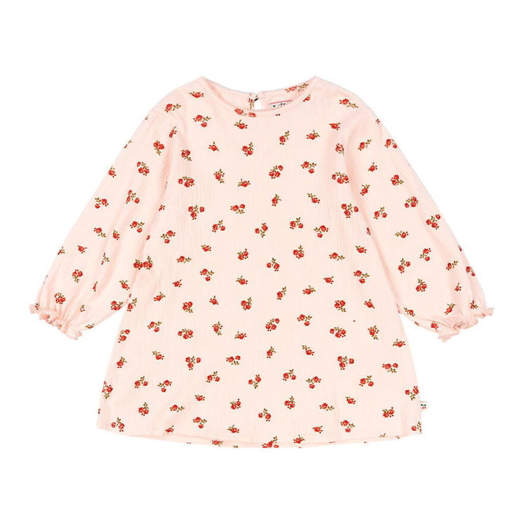 Konges Sløjd Kjole - Chleo - Rosa Pink m. Blomster