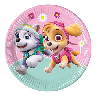 Decorata Party Paptallerkner - 8-pak - 23 cm - Paw Patrol Skye