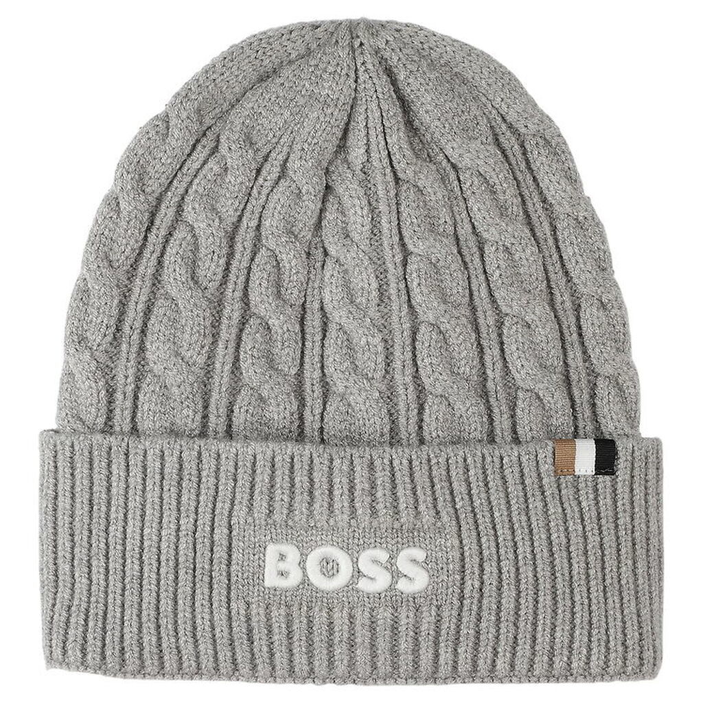 BOSS Hue - Strik - gråmeleret