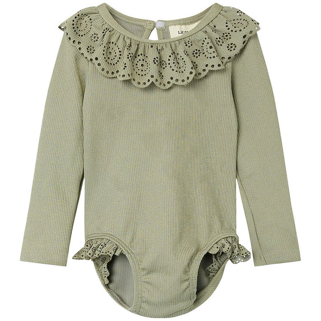 Lil' Atelier Badedragt - Rib - NbfFola - Forst Fog