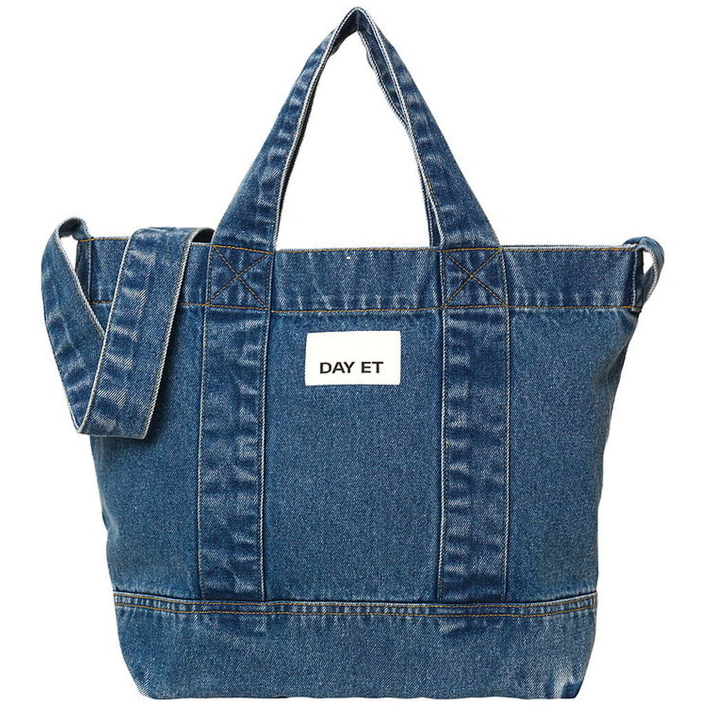 DAY ET Shopper - Washed Denim Crossbody - Blå