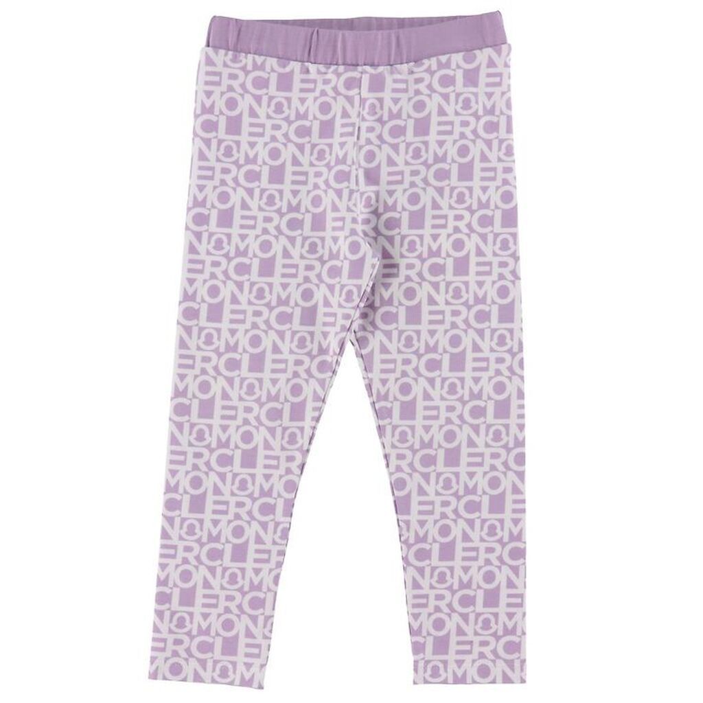 Moncler Leggings - Lilla/Hvid