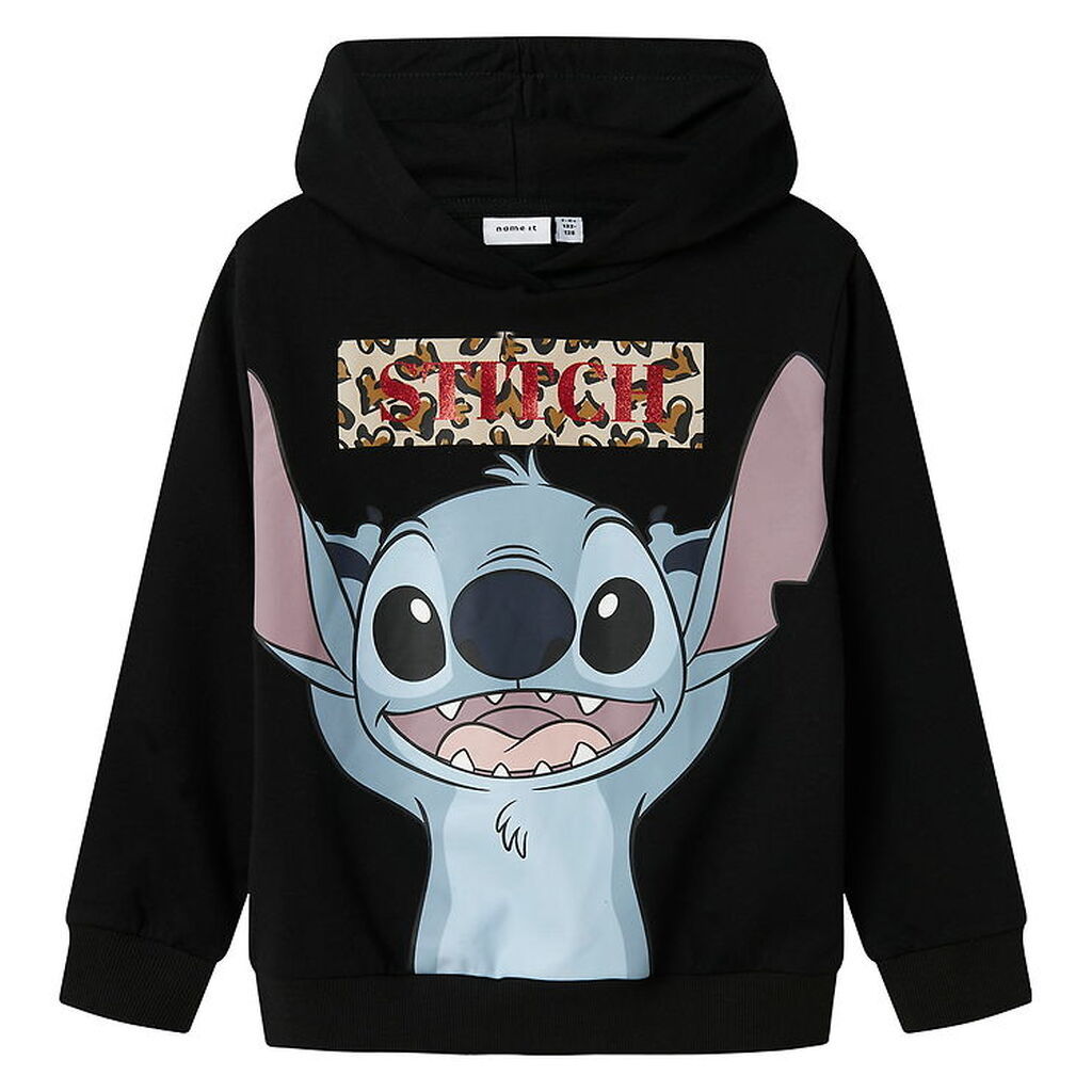Name It Hættetrøje - NkfJixiri - Stitch - Sort