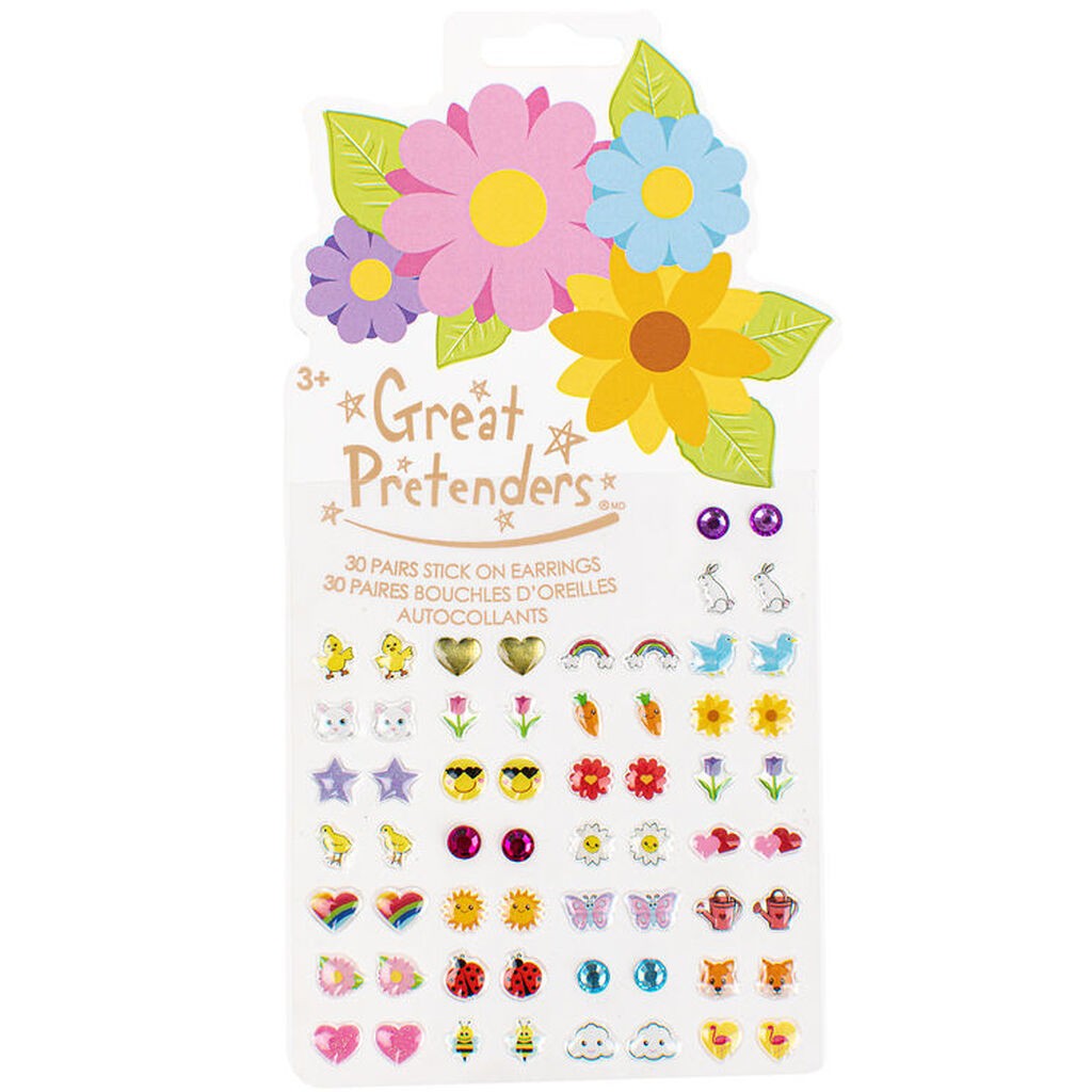Great Pretenders Øreringe - Stick-on - 30 stk. - Spring Flowers
