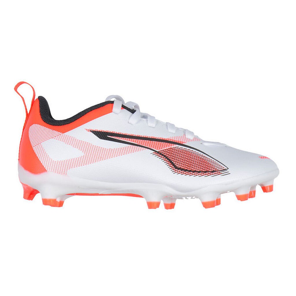 Puma Fodboldstøvler - Ultra 5 Play V FG/AG Jr - Hvid/Sort/Glowin