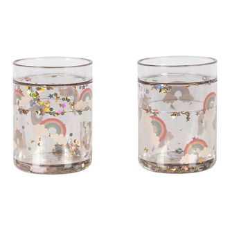 Konges Sløjd Glitterkopper - 2-pak - Rainbow