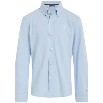 Tommy Hilfiger Skjorte - Monogram Stretch - Breezy Blue