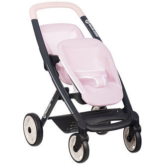 Smoby Tvillingeklapvogn Til Dukker - Maxi-Cosi - Pink
