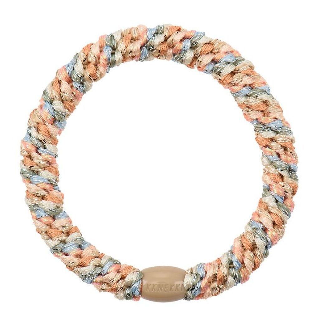 Kknekki Hårelastik - Multifarvet Pastel Glimmer