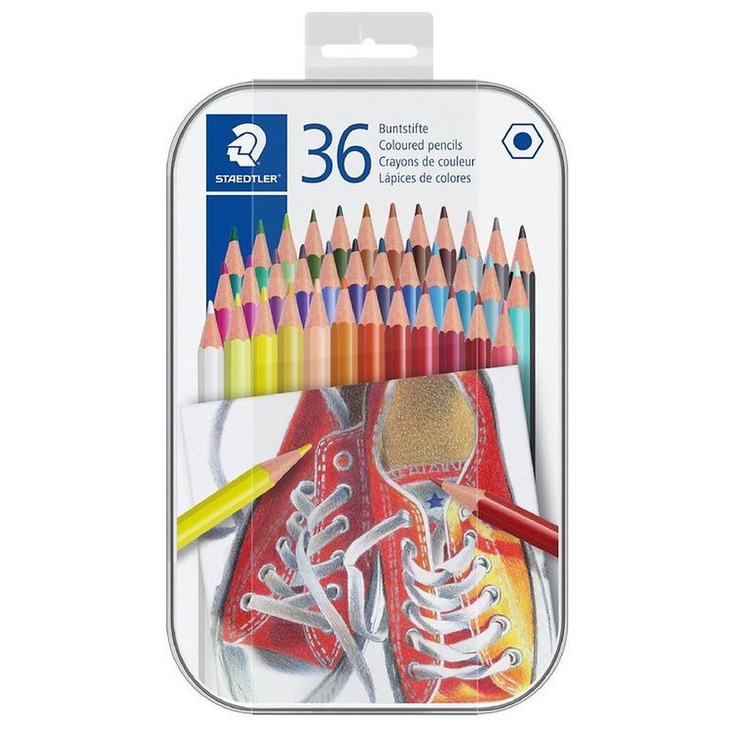 Staedtler Farveblyanter - Sekskantet - 36 stk