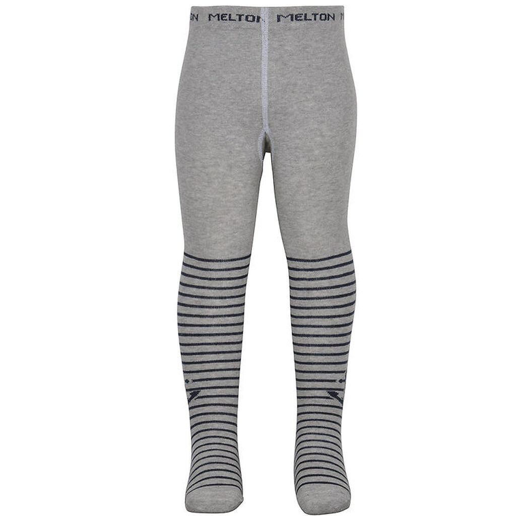 Melton Strømpebukser - Grå/Sort