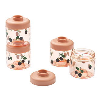 Liewood Madbeholder - Dominique - 4-pak - Berry/Pale Tuscany