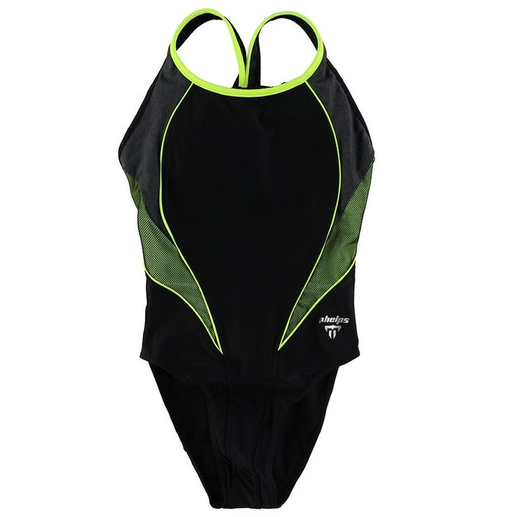 Phelps Badedragt - Hanoi - Sort/Neongul