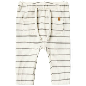Lil' Atelier Bukser - Noos - Rib - NbmKail - Coconut Milk