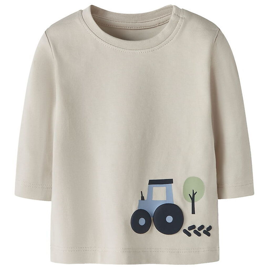 Name It Bluse - NbmVobbi - Pumice Stone/Tractor